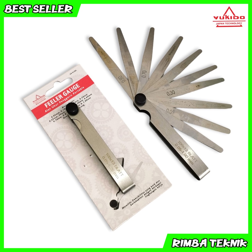 New!! Feeler Gauge 13 Blades Fuller Blade Valve Adjustment Thickness 0
