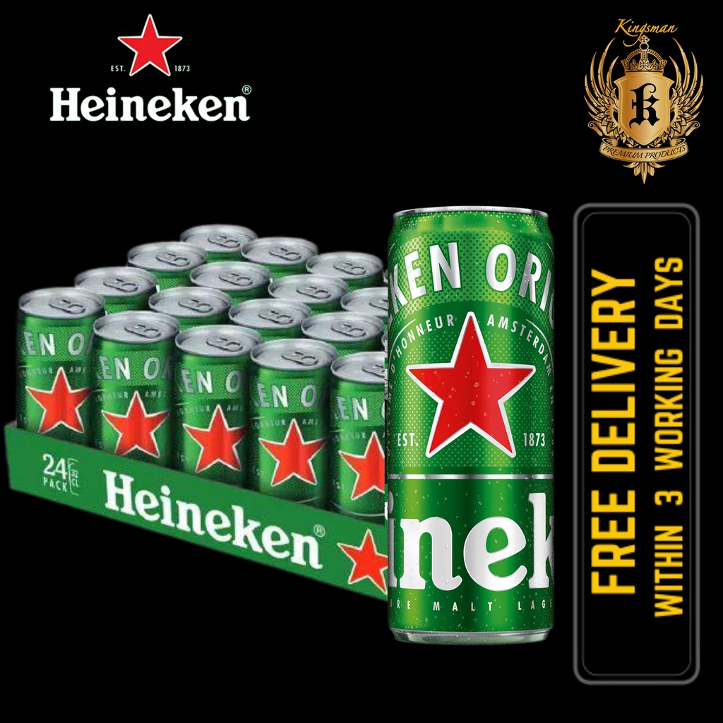 Heineken SLIM Can 24 x 320ml (BBD Sep 2024) Shopee Singapore