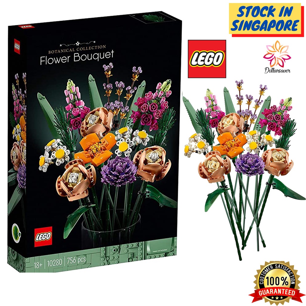 LEGO Creator Expert 10280 Flower Bouquet (756 Pieces) Shopee Singapore