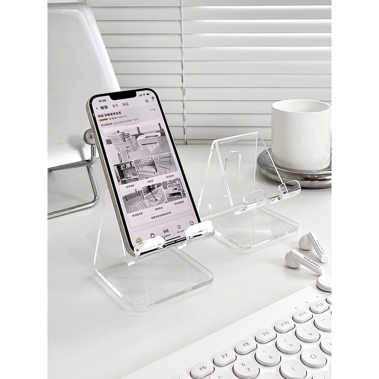 Mobile Phone Stand Acrylic Counter Display Stand Clear Phone Holder