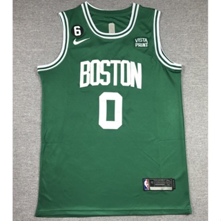 Men's Boston Celtics Jayson Tatum #0 Nike White 2021-22 75th Anniversary  Jersey-Classic Edition