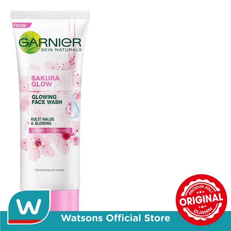 Garnier Skin Naturals Facial Foam Sakura Glow 100ml - Gambar 2