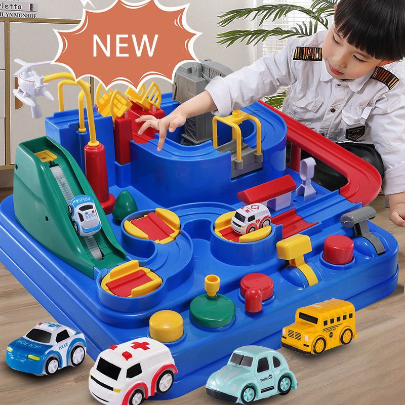 Toy Rail Car Set Assembly Electric Track Car Toy Rail Train Boy Kids