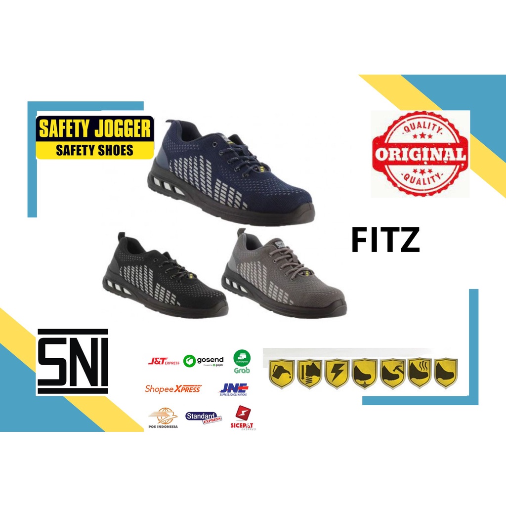 Safety Shoes Jogger Fitz Safety Shoes Original Field Project Shopee