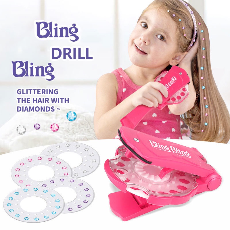 180 Gems Kit Blingers Deluxe Set Toy Makeup Play Glass Crystal Rhinestone Art Decoration DIY girls Hair Design Shoes Sticker
