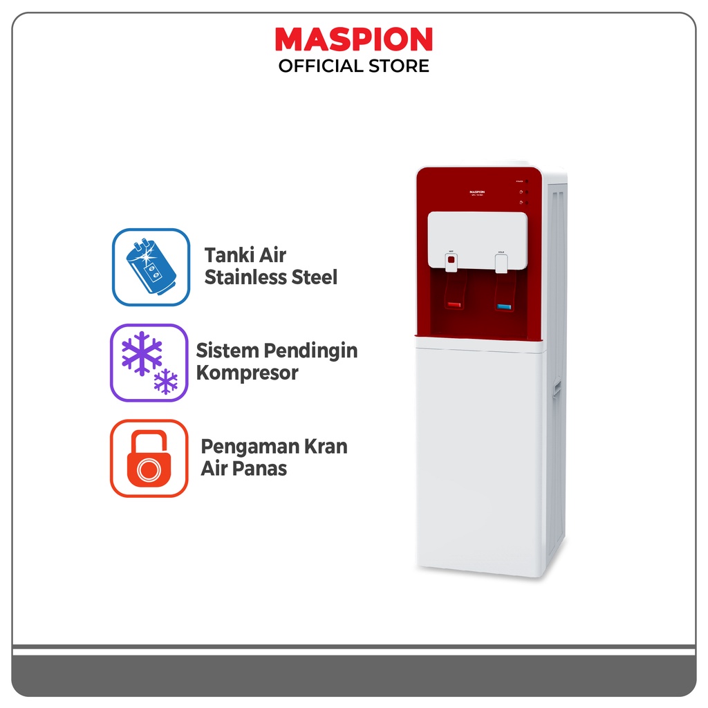 Maspion Standing Dispenser Hot and Cold MD-110 PAS