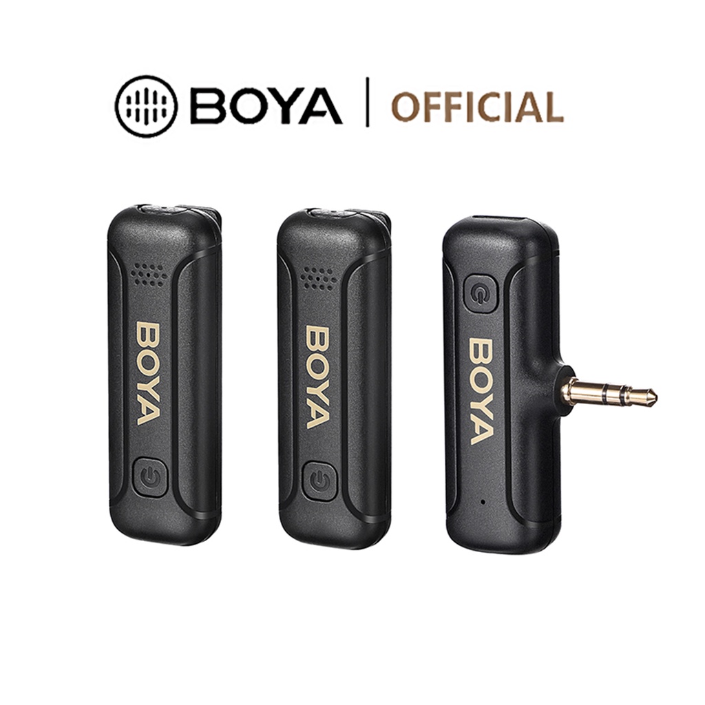 BOYA BYWM3T2M2 Noise Cancellation Wireless Lavalier Microphone 3.5mm