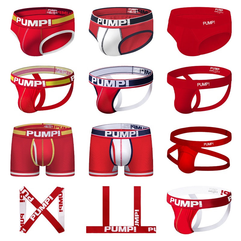 PUMP! Flash Brief red Briefs 