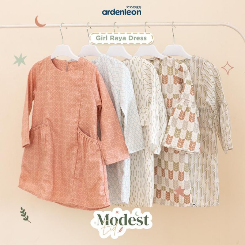 Ardenleon Raya Girl Dress 17 Years/Children's Eid Dress (tokoyaoyao