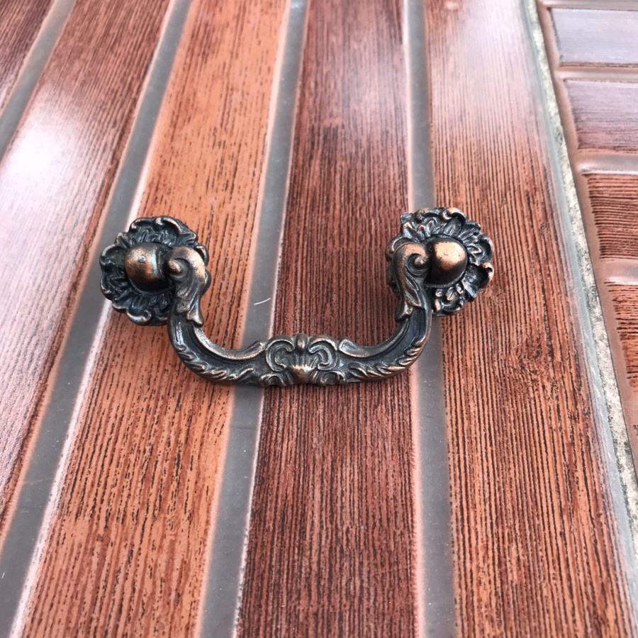 THICK WENA DRAWER LOCK PULL HANDLE // ANTIQUE BROWN MOTIF | Shopee ...
