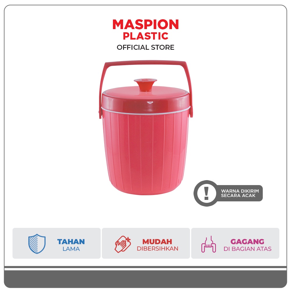 Maspion Termos Es dan Nasi Plastik Rice/Ice Bucket USA 8