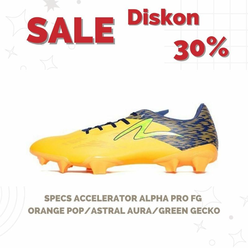 - Soccer Shoes SPECS ACCELERATOR ALPHA PRO FG - ORANGE POP/ASTRAL AURA ...