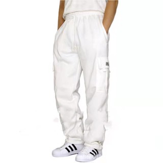 Mens fleece sale cargo sweatpants