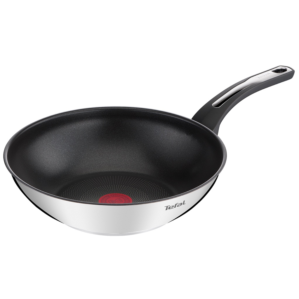Tefal Emotion Stainless Steel Induction Nonstick Wok Pan (28cm