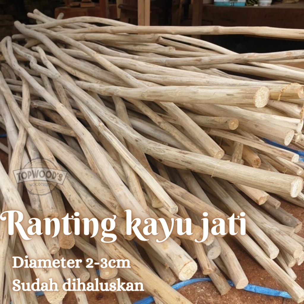 Kayu Teak Wood Brach - Teak Wood Twigs, Macrame Decoration Craft 