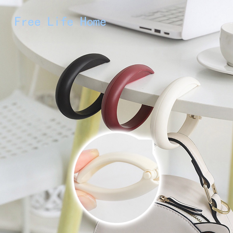 1PC Portable Bag Hook For Hanging Table Purse Bag Hooks Wall Hanger Holder Handbag Hanger Desk ...