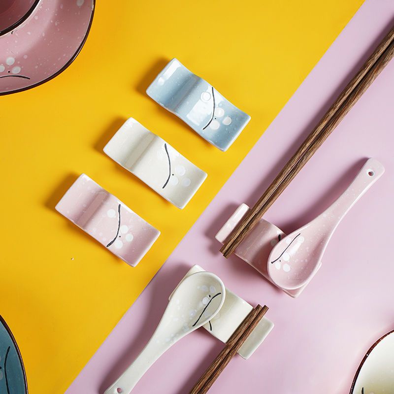 JapaneseStyle Ceramic Chopsticks Rack Chopstick Holder Household