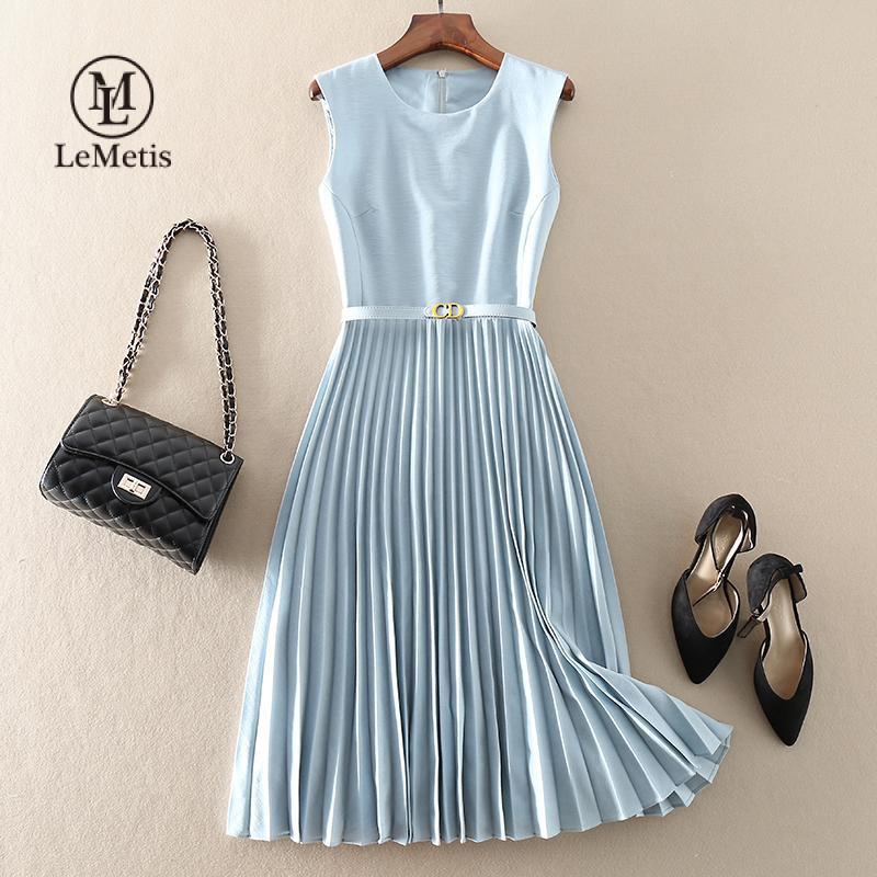 open lace back dress Pleated Midi Dress  SANS & SANS Singapore