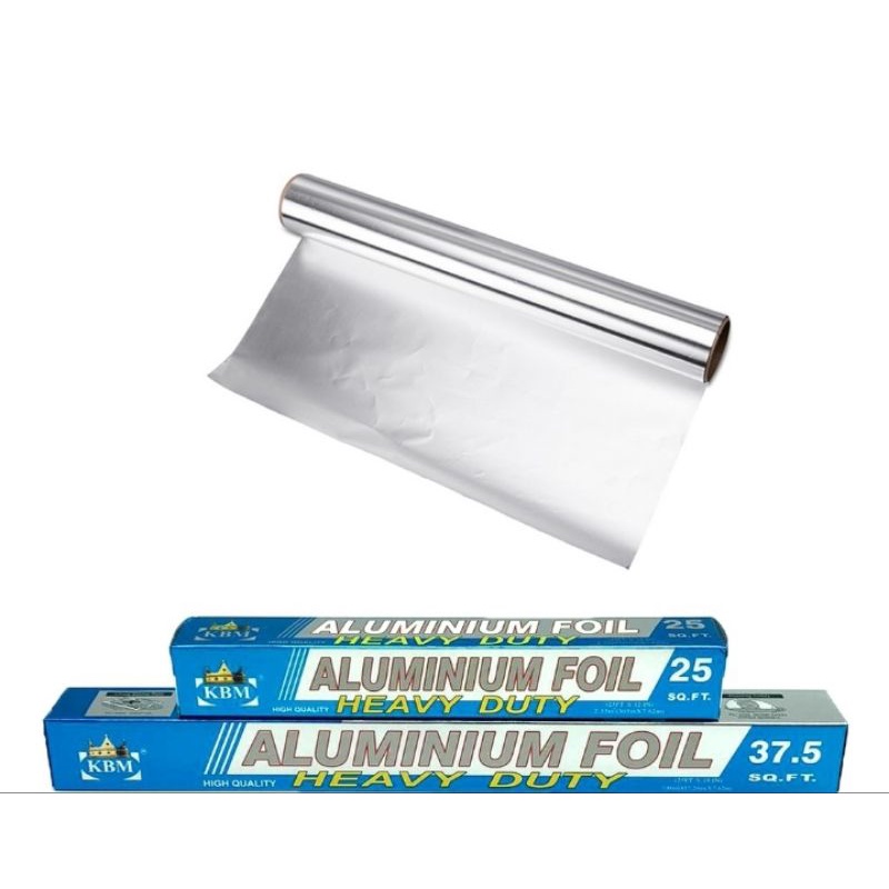 KBM Aluminium Foil 25 Sq.FT. heavy duty Aluminium Foil for cooking