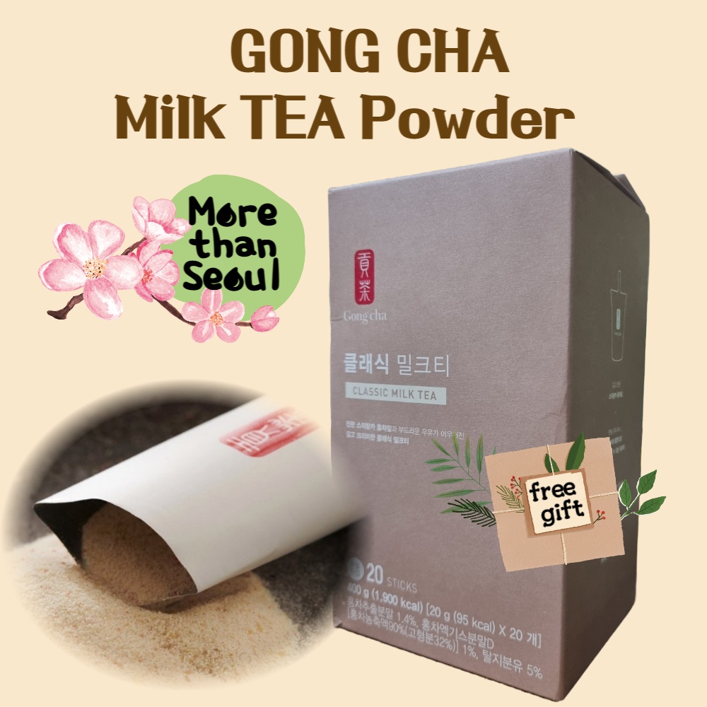 Korean milk tea GONG CHA Classic mlik tea powder 800g 400g 40sticks 20sticks