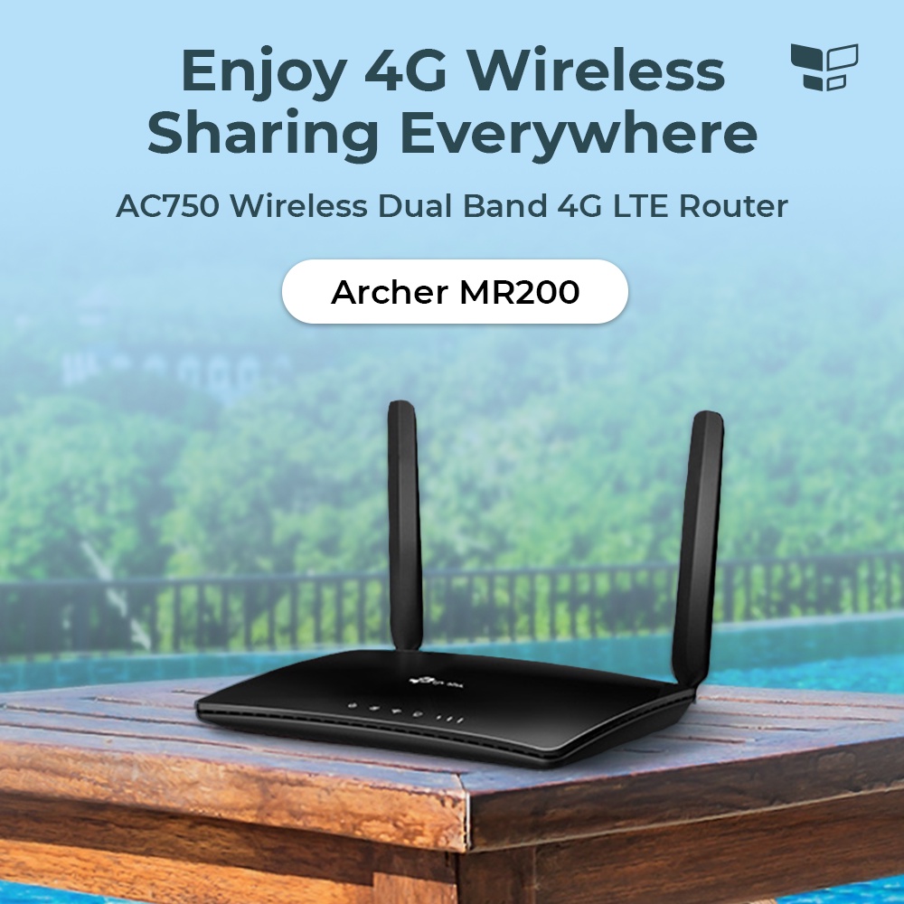 TP-Link Archer MR200 AC750 Wireless Dual Band 4G LTE Router SIM Card ...