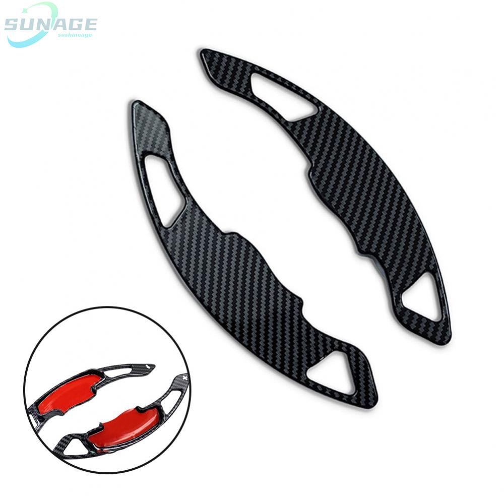 Car Carbon Fiber Steering Wheel Paddle Shifter Extension Set For Honda