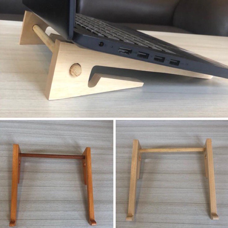 KAYU Small laptop Stand laptop Stand laptop Desk Stand Straight Wooden ...