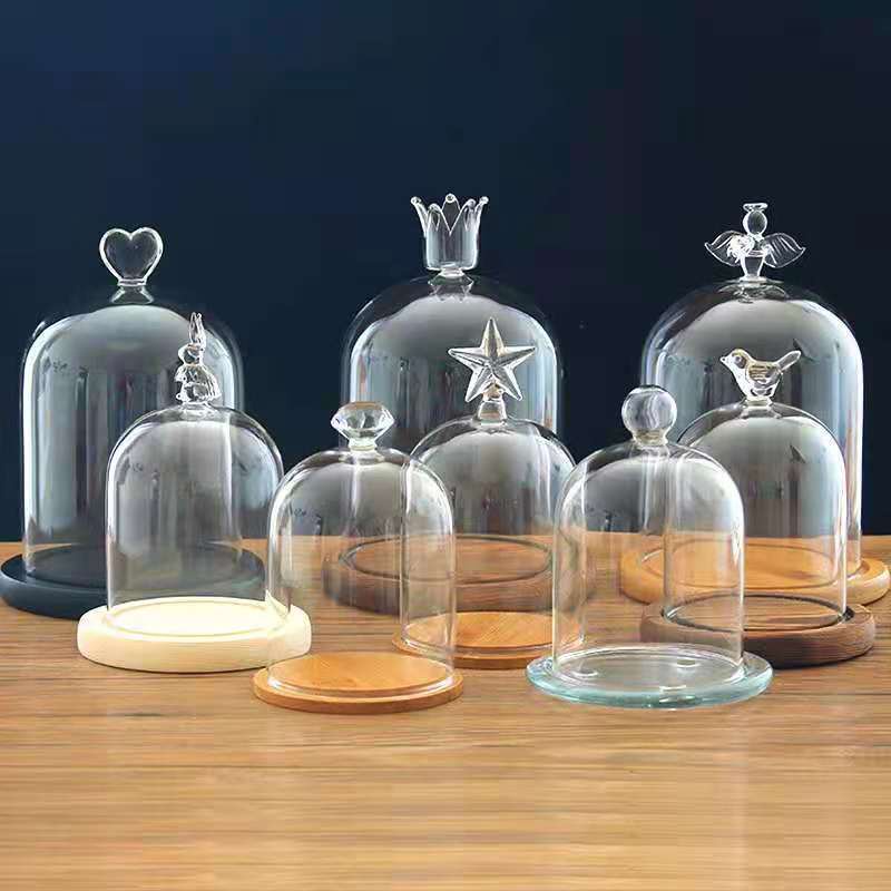Glass Cover Greenhouse Clay HandMade Antique Crafts Blind Box Dust
