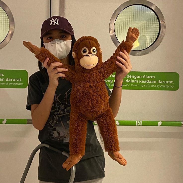 Monkey Doll IKEA Doll Orangutan Doll Monkey Doll Soft Material SNI Shopee Singapore