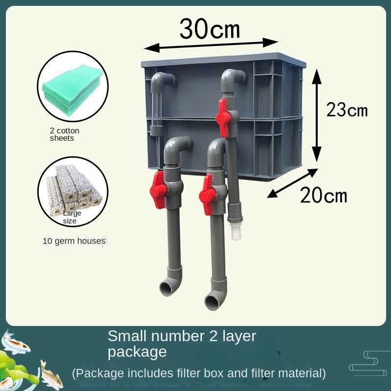 Aquarium Pond Filter Turnover Drip Box Filter Box Water Circulating