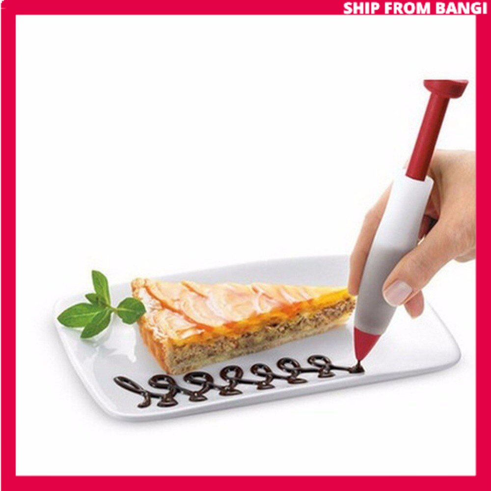 Silicone Writing Pen Deco Cake Food Chocolate Tools Mold Cream Cup ...