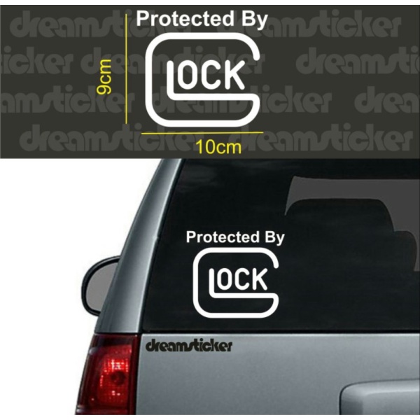 Protected Car Stickers by Glock - Gold Cheapest | Shopee Singapore