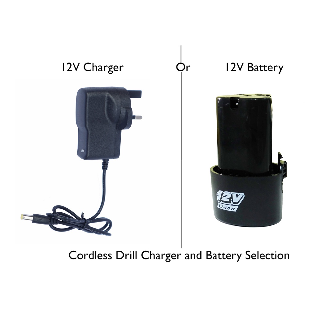 12v Rechargable Lithium Battery Extra Power for Cordless Drill or Charger 12V for cordless drill selection Shopee Singapore