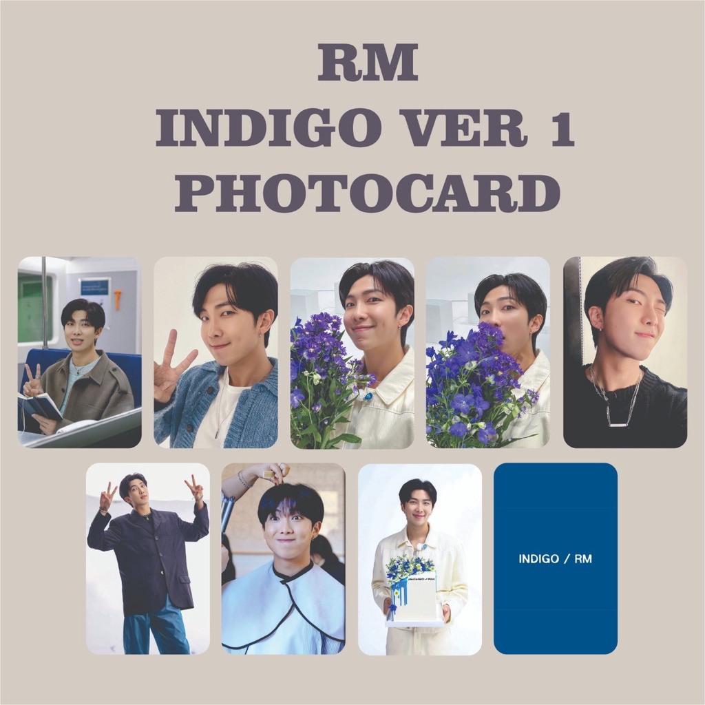 KUKIRA] RM Kim Namjoon Indigo Photocard Album | Shopee Singapore