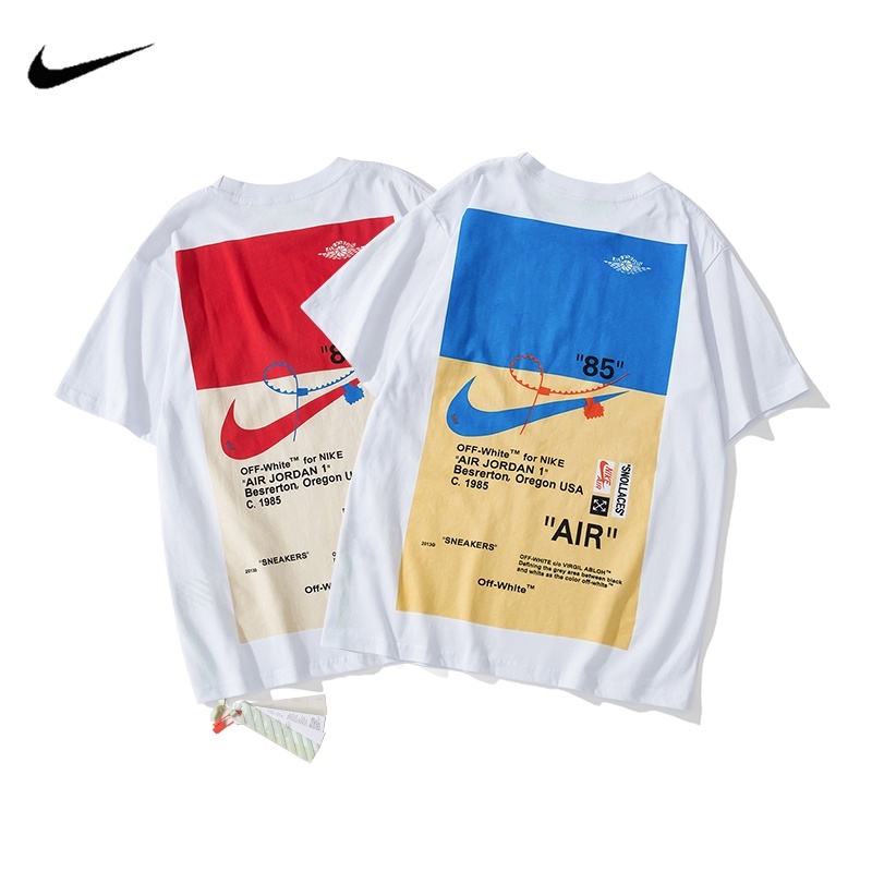 T shirt off 2025 white nike logo