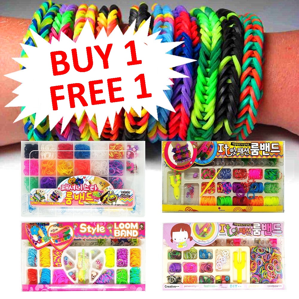 Free rainbow hot sale loom bands