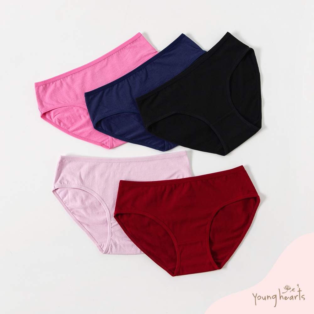 Young Hearts Festival Charms Cotton 5-pack Midi Panties Y20-B00750