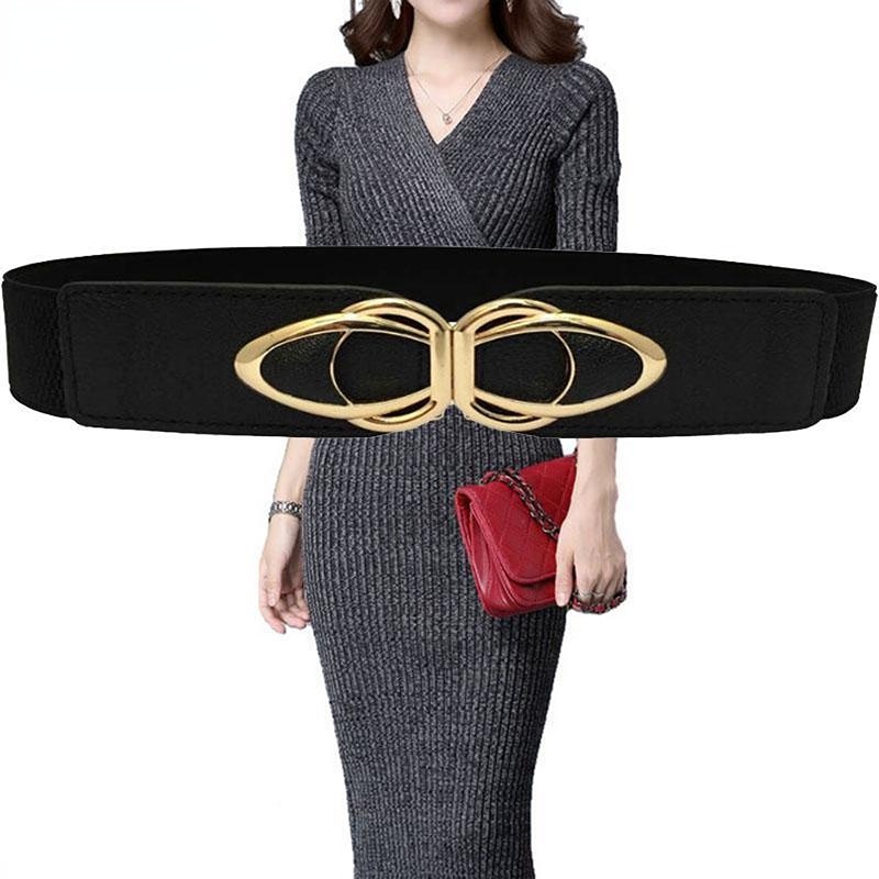 Pu Leather Elastic Wide Belt Women Stretch Thick Waist Belt For Dress Plus Size Gm030 Shopee 2305