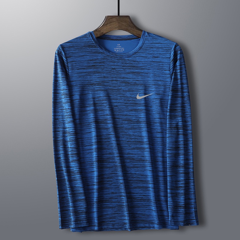 NK Silver Label Autumn Winter Sports Fitness Clothes Men's Sweatshirt Outdoor Running Long-Sleeved Quick-Drying Basketball Breathable Sweat-Absorb