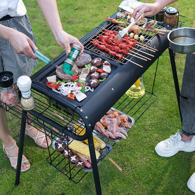 [SG Stocks]Captain Stag Barbecue Grill, Fast BBQ Grill,High and Low