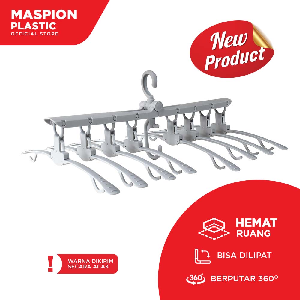 Maspion Gantungan Baju Plastik Serbaguna Ergo Hanger - Gambar 2