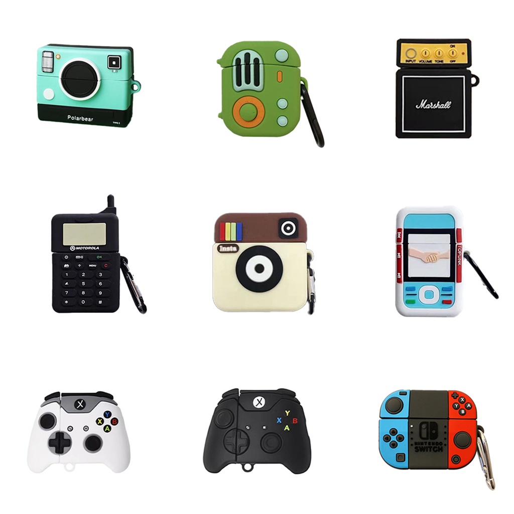 3D Cute Cartoon Digital Products theme style Earphone Case For AirPods ...
