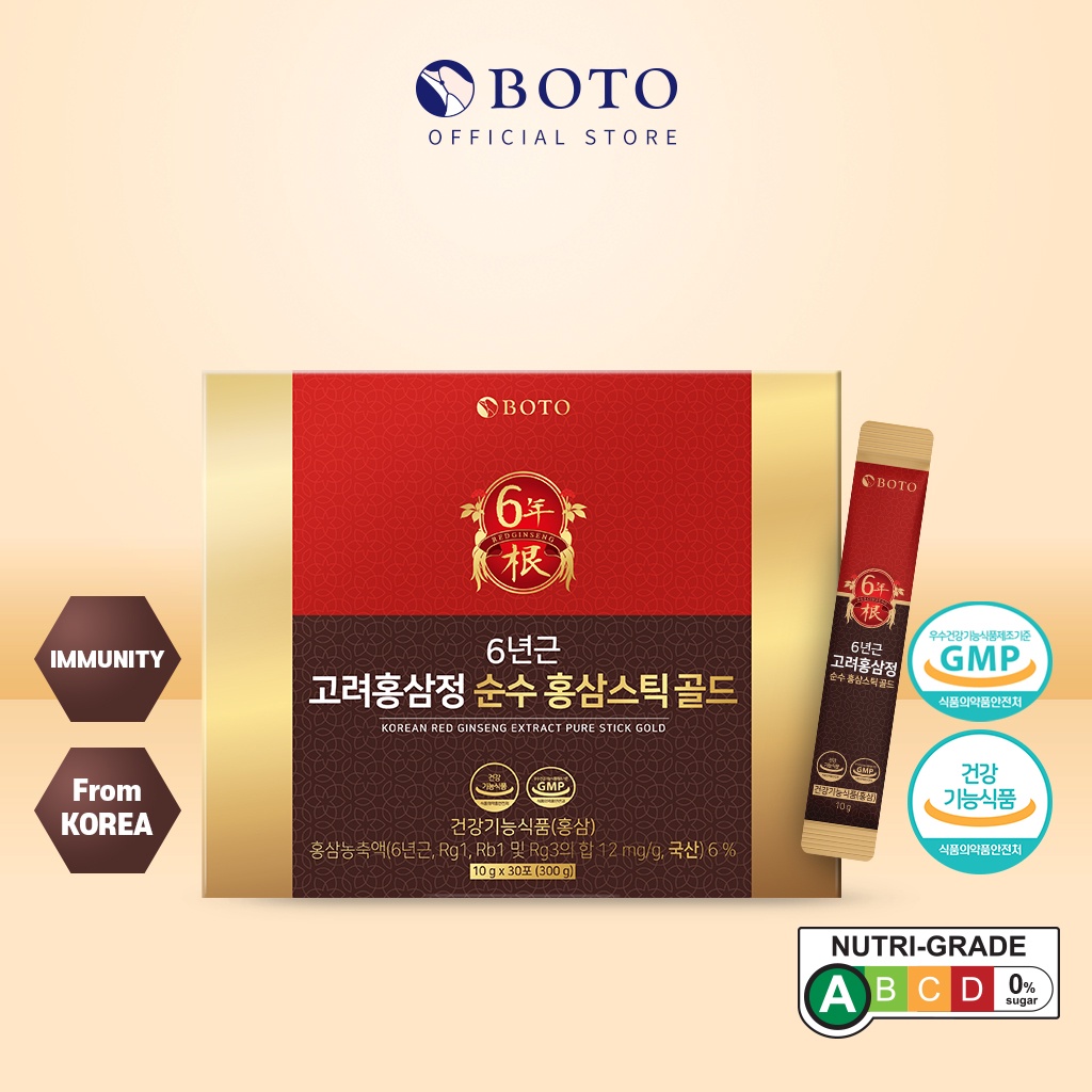[Best Parents Gifts+GIFT BAG] BOTO 6 Years Korean Red Ginseng Extract ...