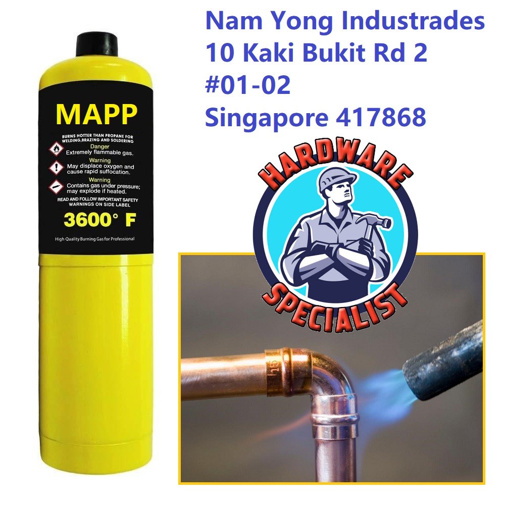 MAPP Gas Refill 450g (Copper Soldering / Brazing / Heat Treating / Welding)  Shopee Singapore