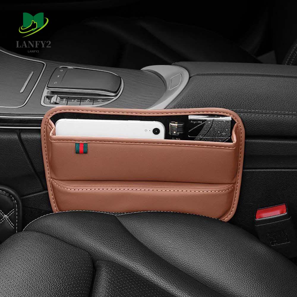 LANFY Multifunctional Car Seat Slit Gap Pocket Car Accessories Mobile Phone Storage Box Car Seat Slot Storage Box Universal Car Interior Decoration Fill in the Seat Gap Phone Holder Organizer Gap Plug