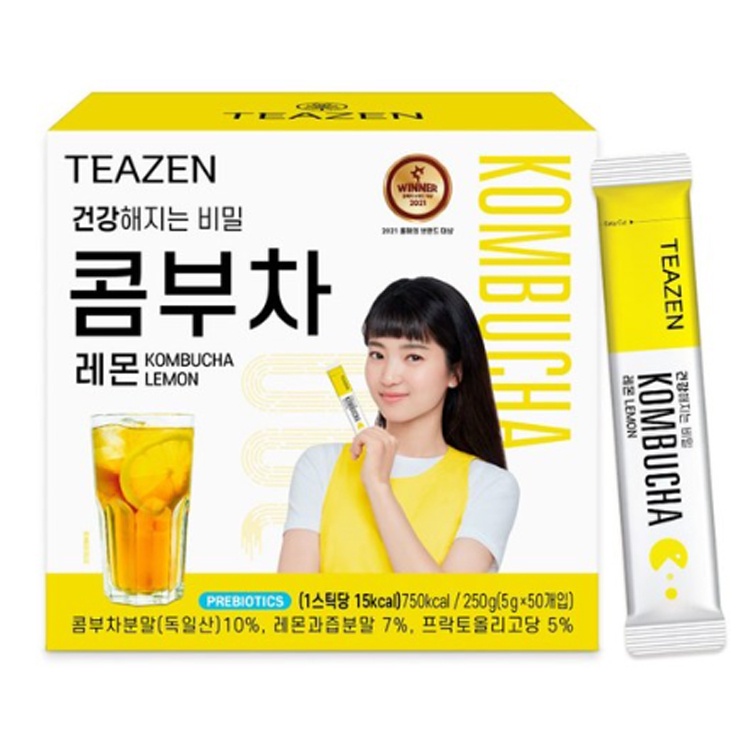 Teazen Kombucha Korean Kombu Tea Energy Drink Powder Stick Lemon ...