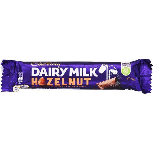 Cadbury Dairy Milk Chocolate Bar Hazelnut 55g Shopee Singapore
