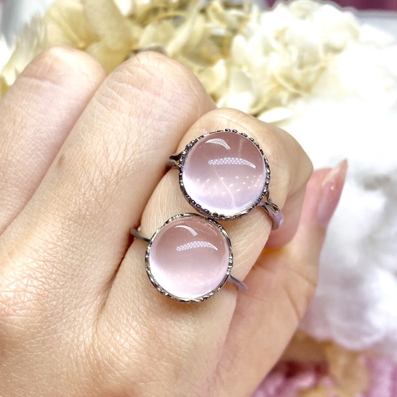 Star rose quartz on sale ring