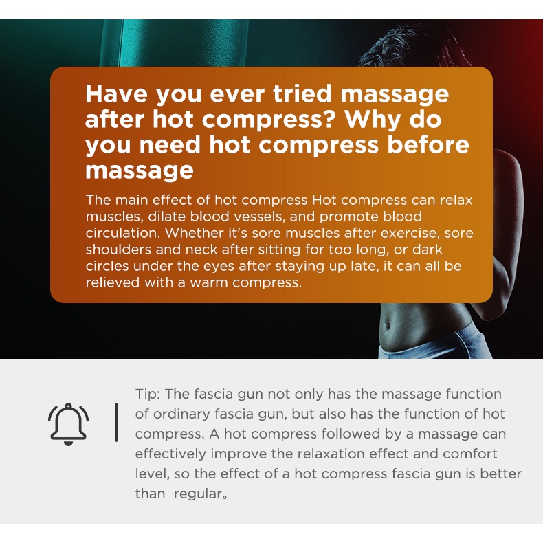 Booster MINI V3 Massage Gun 55°C Hot Compress Fasical Gun Muscle Pain ...