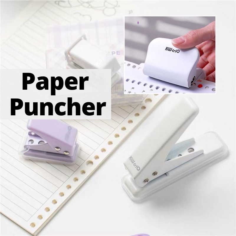 {SG} Mini Hole Puncher Paper Punch Adjustable 1Hole 6Hole Handheld